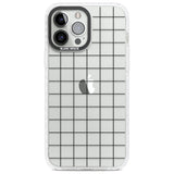 Simplistic Large Grid Pattern Black (Transparent)