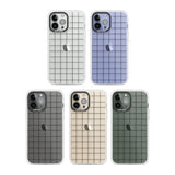 Simplistic Large Grid Pattern Black (Transparent)