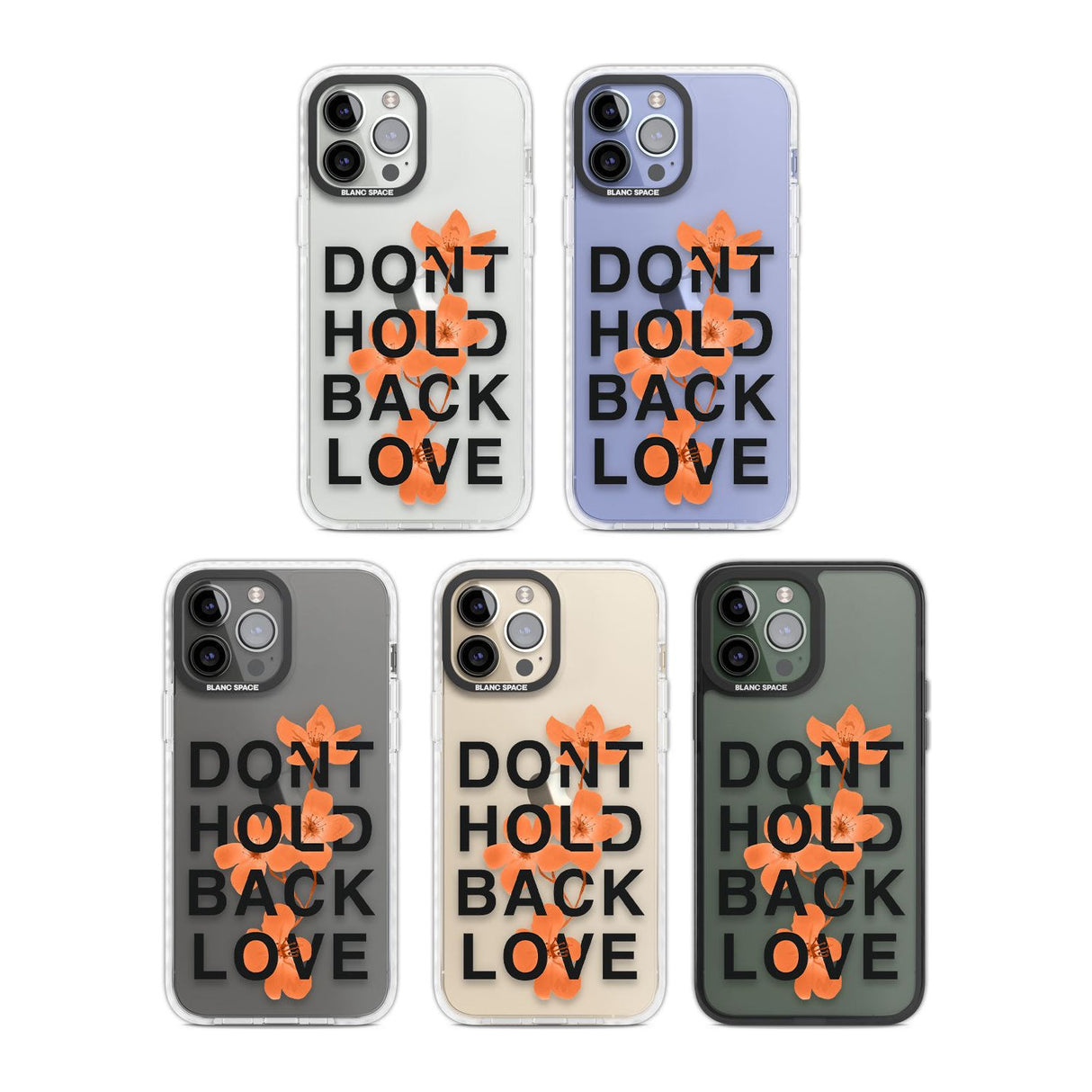 Don't Hold Back Love - Blue & WhitePhone Case for iPhone 14 Pro Max