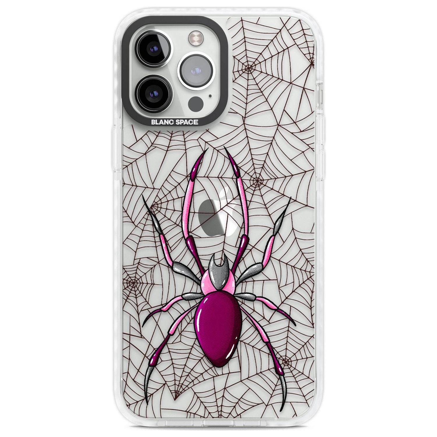 Arachnophobia Phone Case iPhone 13 Pro Max / Impact Case,iPhone 14 Pro Max / Impact Case Blanc Space