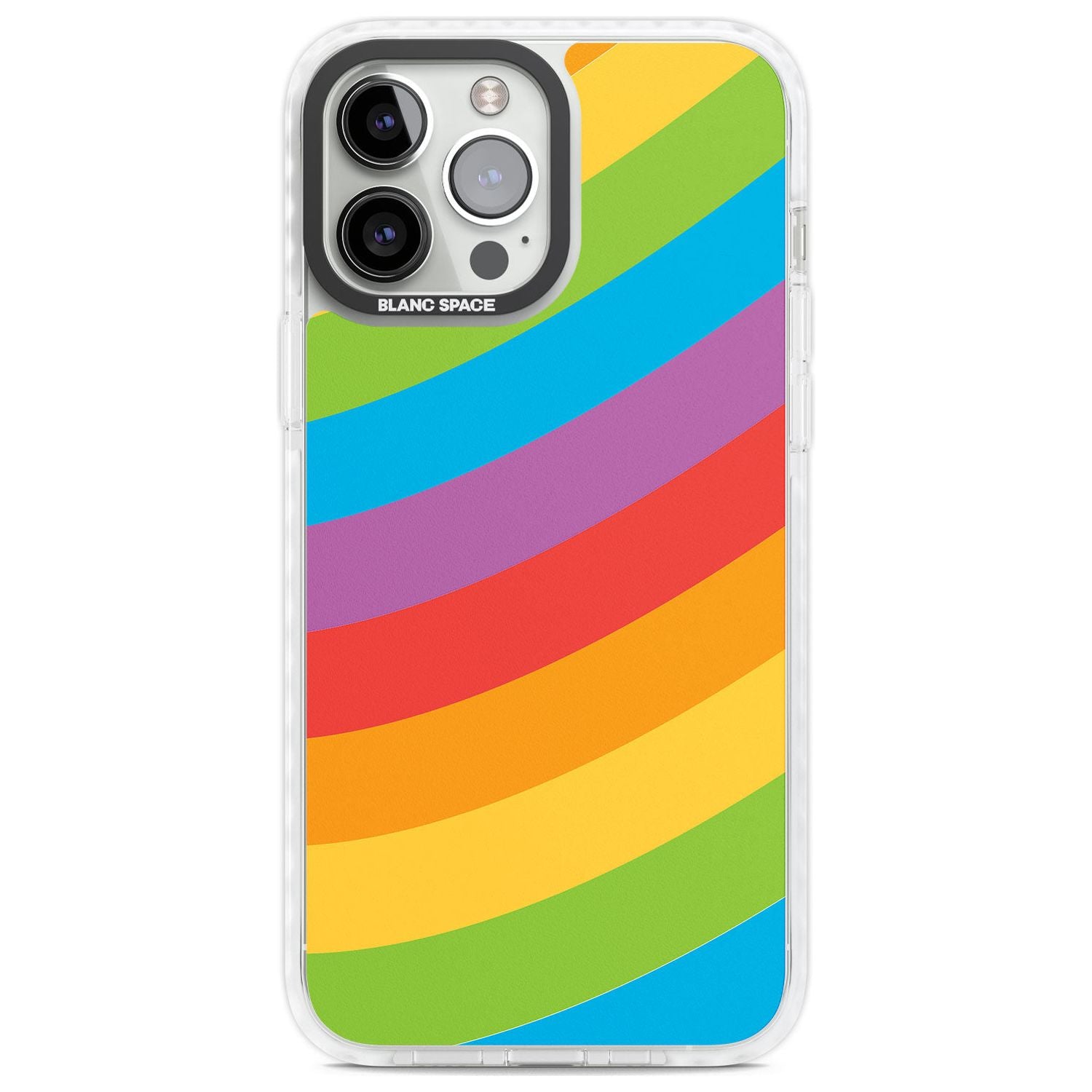 Lucky Rainbow Phone Case iPhone 13 Pro Max / Impact Case,iPhone 14 Pro Max / Impact Case Blanc Space