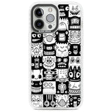 Checkerboard Heads Phone Case iPhone 13 Pro Max / Impact Case,iPhone 14 Pro Max / Impact Case Blanc Space