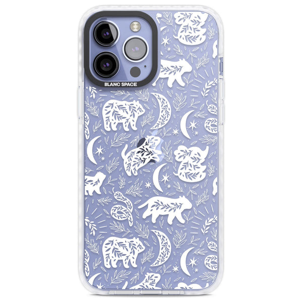 Forest Animal Silhouettes: White/Clear