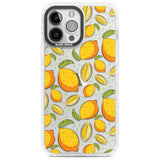 Lemon Pattern Phone Case iPhone 13 Pro Max / Impact Case,iPhone 14 Pro Max / Impact Case Blanc Space