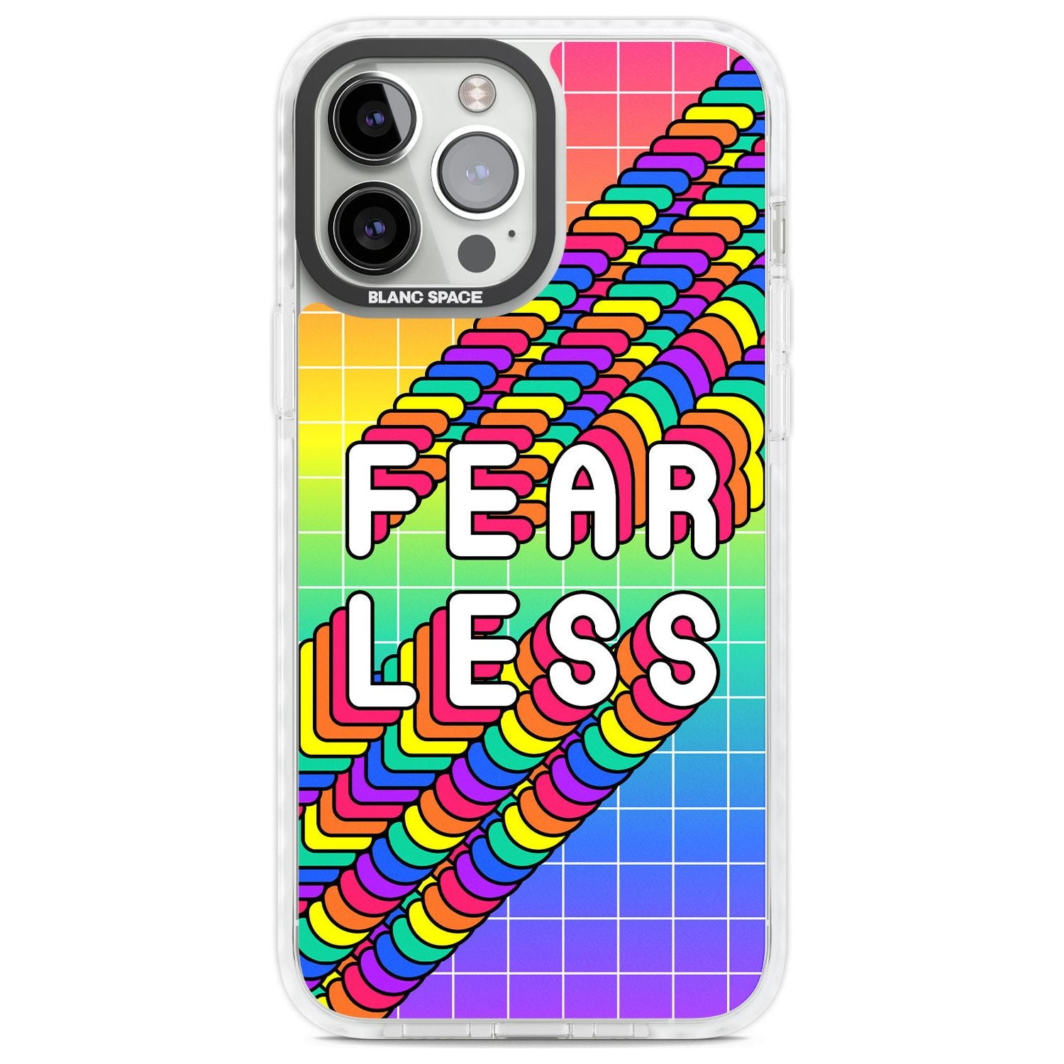 Fearless Phone Case iPhone 13 Pro Max / Impact Case,iPhone 14 Pro Max / Impact Case Blanc Space