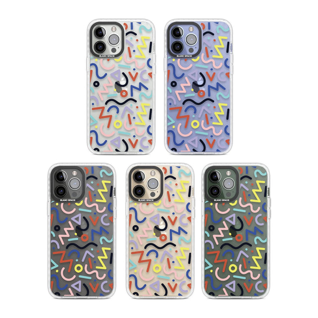 Colourful Squiggles Memphis Retro Pattern Design Phone Case iPhone 15 Pro Max / Black Impact Case,iPhone 15 Plus / Black Impact Case,iPhone 15 Pro / Black Impact Case,iPhone 15 / Black Impact Case,iPhone 15 Pro Max / Impact Case,iPhone 15 Plus / Impact Case,iPhone 15 Pro / Impact Case,iPhone 15 / Impact Case,iPhone 15 Pro Max / Magsafe Black Impact Case,iPhone 15 Plus / Magsafe Black Impact Case,iPhone 15 Pro / Magsafe Black Impact Case,iPhone 15 / Magsafe Black Impact Case,iPhone 14 Pro Max / Black Impact 