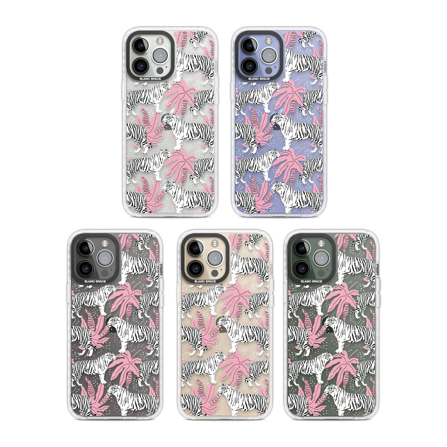 Pink & White Tropical Tigers