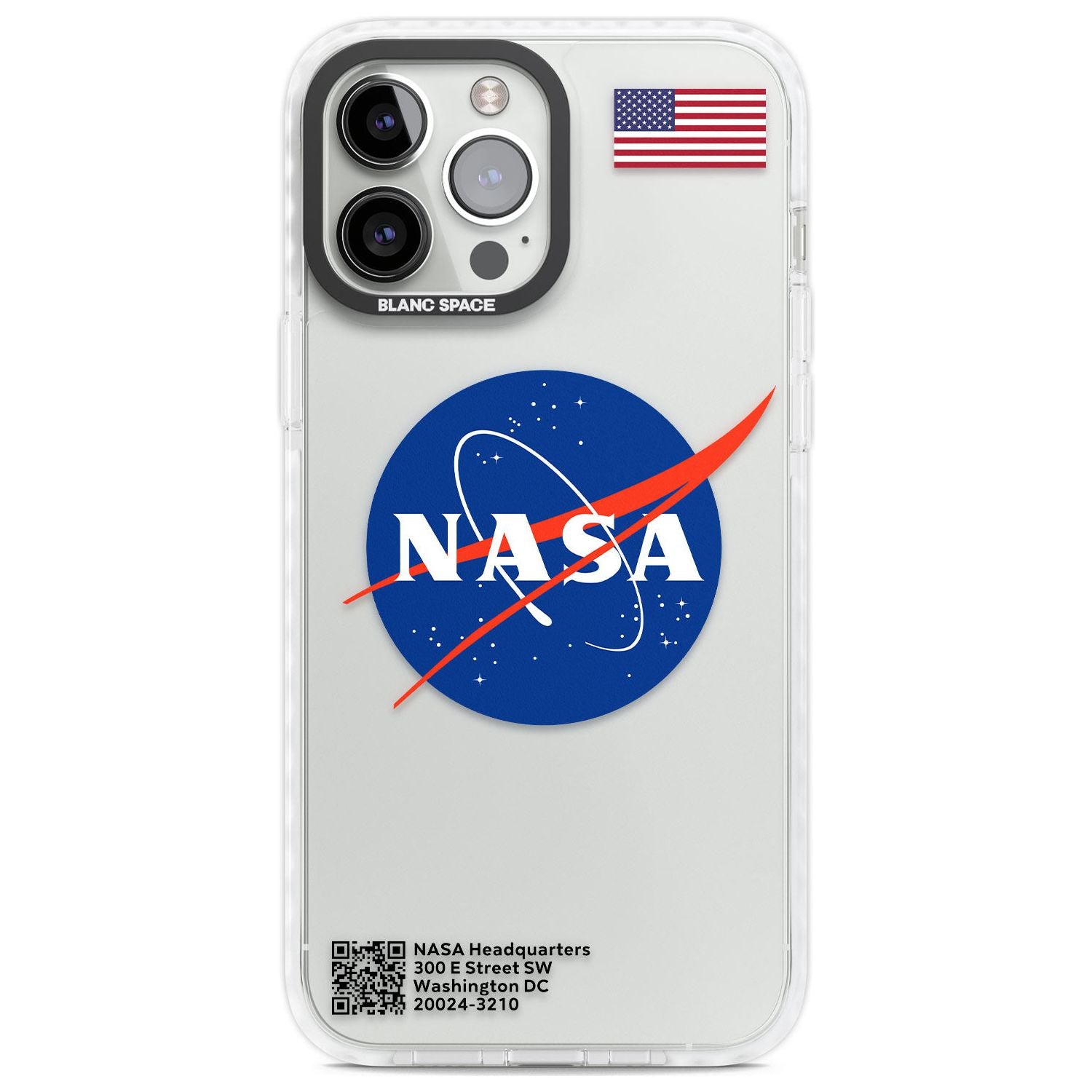 NASA Meatball Phone Case iPhone 13 Pro Max / Impact Case,iPhone 14 Pro Max / Impact Case Blanc Space
