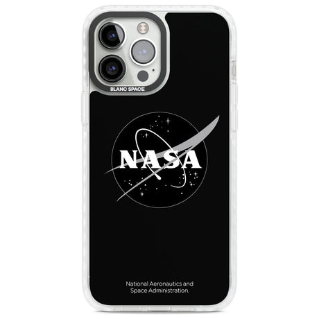 Dark NASA Meatball Phone Case iPhone 13 Pro Max / Impact Case,iPhone 14 Pro Max / Impact Case Blanc Space