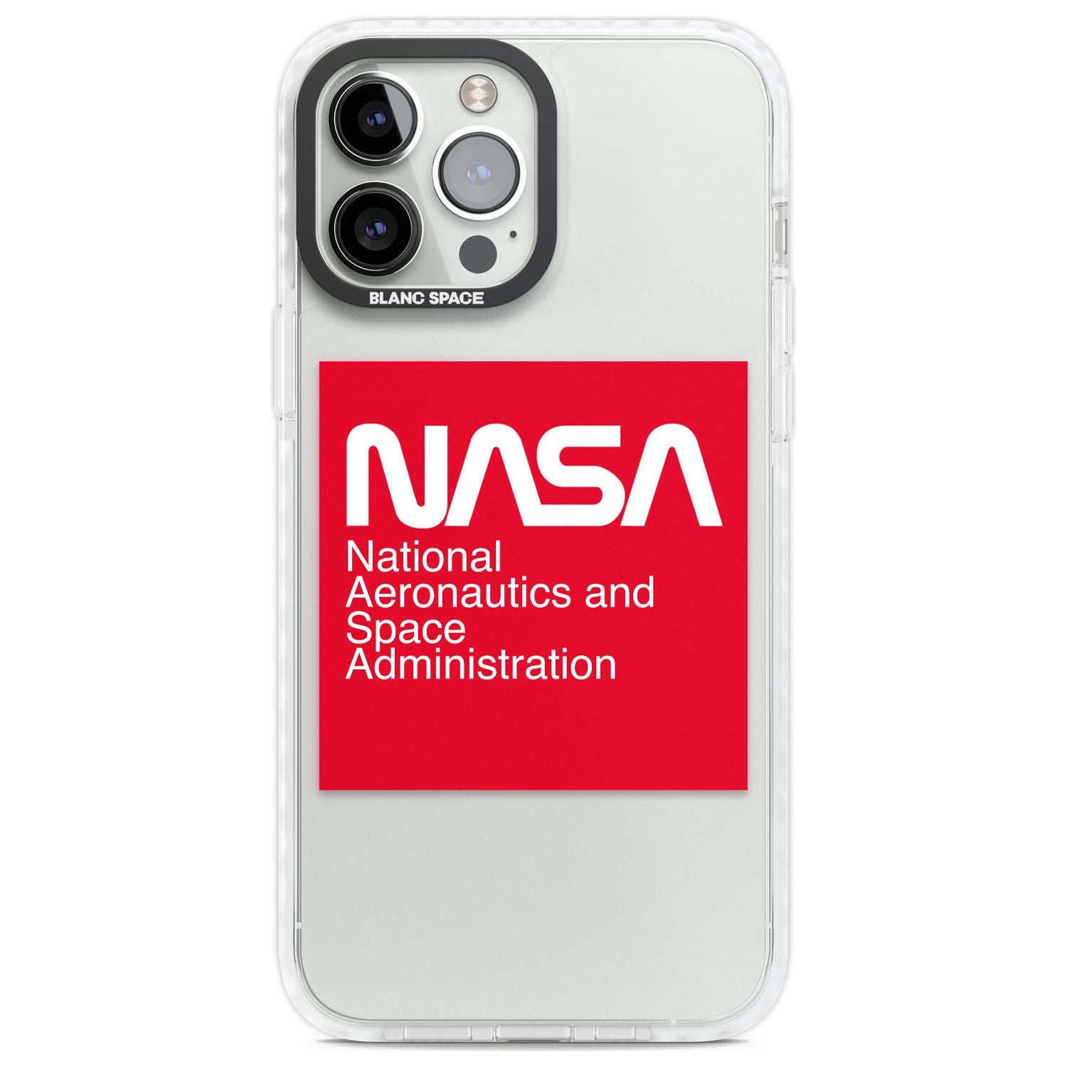 NASA The Worm Box Phone Case iPhone 13 Pro Max / Impact Case,iPhone 14 Pro Max / Impact Case Blanc Space