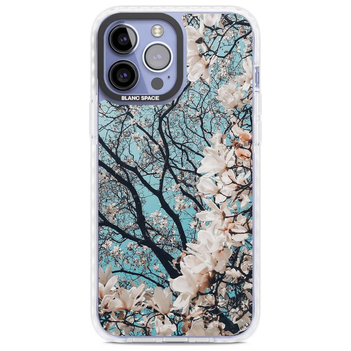 Magnolia Tree Photograph Phone Case iPhone 13 Pro Max / Impact Case,iPhone 14 Pro Max / Impact Case Blanc Space