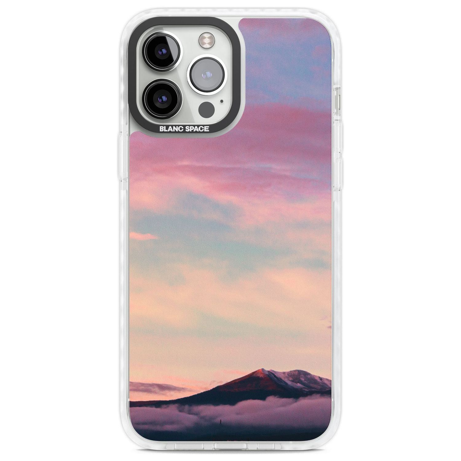 Cloudy Sunset Photograph Phone Case iPhone 13 Pro Max / Impact Case,iPhone 14 Pro Max / Impact Case Blanc Space