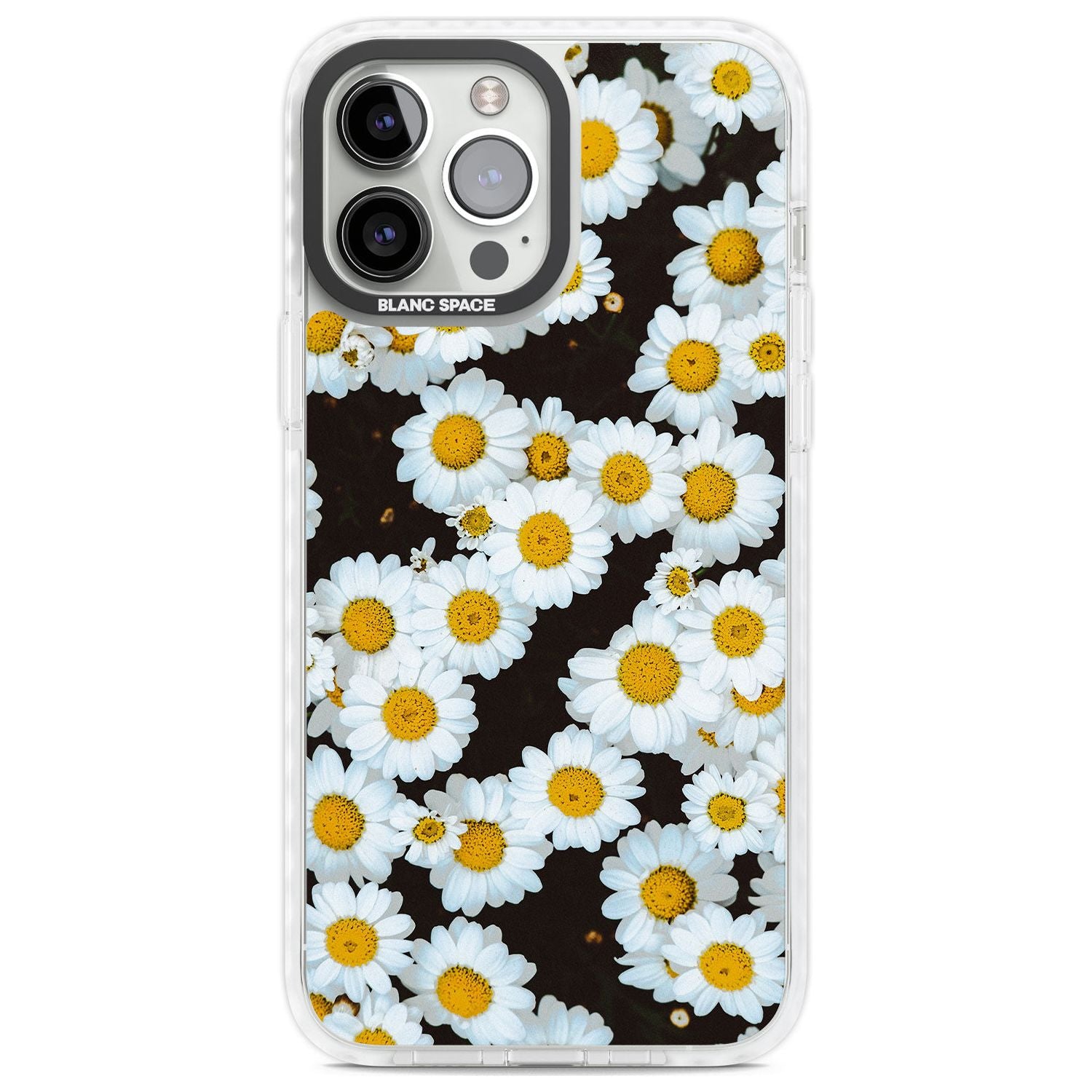 Daisies - Real Floral Photographs Phone Case iPhone 13 Pro Max / Impact Case,iPhone 14 Pro Max / Impact Case Blanc Space