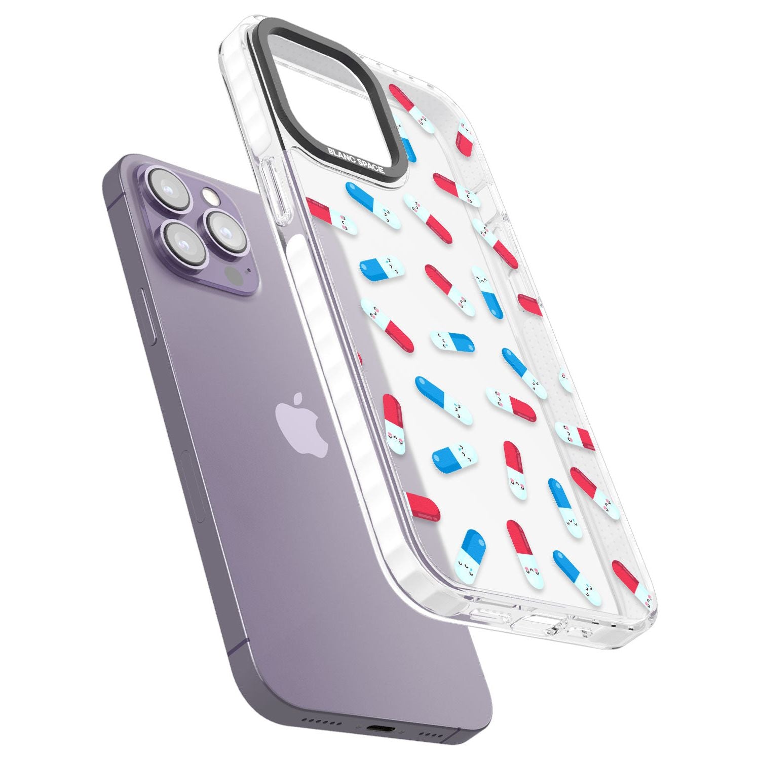 Kawaii Pill PatternPhone Case for iPhone 14 Pro Max