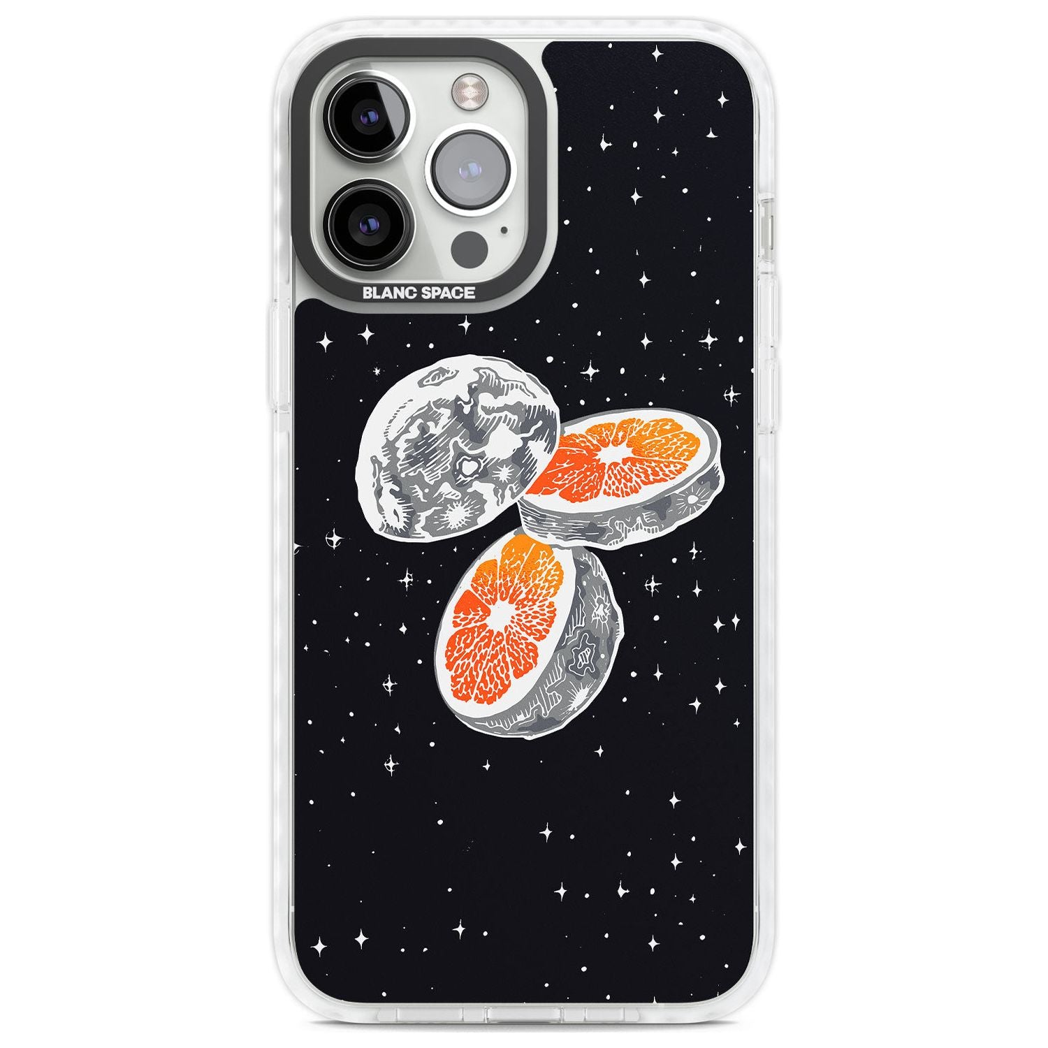 Blood Orange Moon Phone Case iPhone 13 Pro Max / Impact Case,iPhone 14 Pro Max / Impact Case Blanc Space