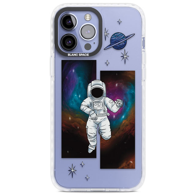 Escape The Nebula Phone Case iPhone 13 Pro Max / Impact Case,iPhone 14 Pro Max / Impact Case Blanc Space
