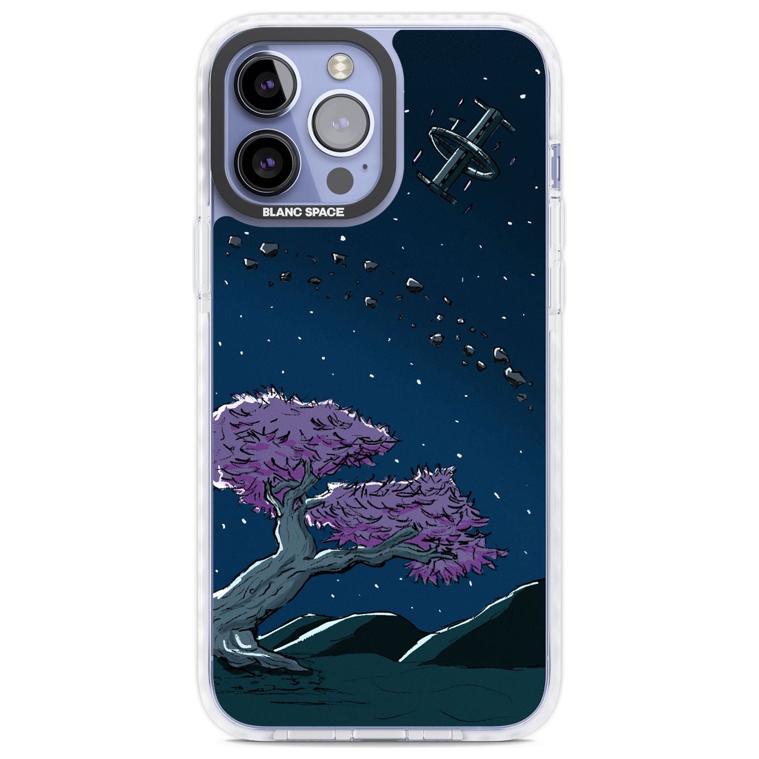 Orbit Phone Case iPhone 13 Pro Max / Impact Case,iPhone 14 Pro Max / Impact Case Blanc Space
