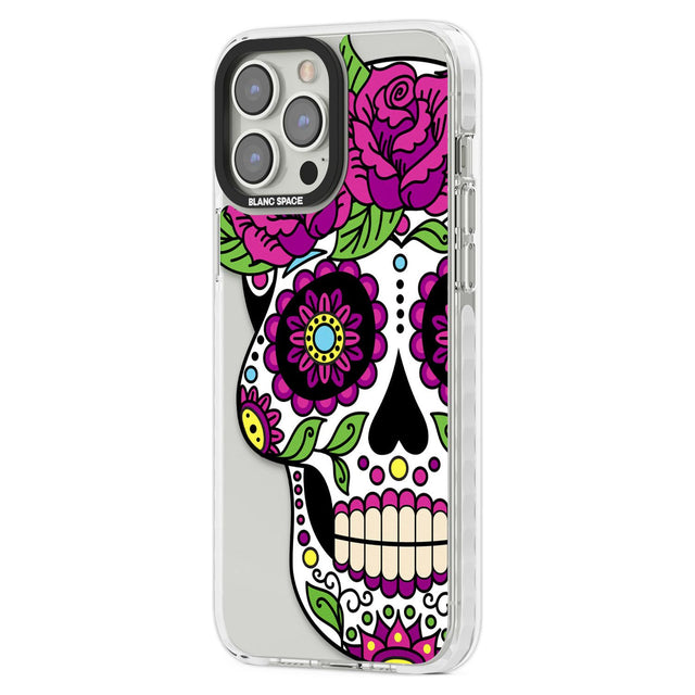 Purple Floral Sugar Skull