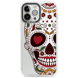 Autumn Sugar Skull Phone Case iPhone 13 Pro Max / Impact Case,iPhone 14 Pro Max / Impact Case Blanc Space