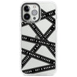 Caution Tape (Clear) Not a Morning Person Phone Case iPhone 13 Pro Max / Impact Case,iPhone 14 Pro Max / Impact Case Blanc Space