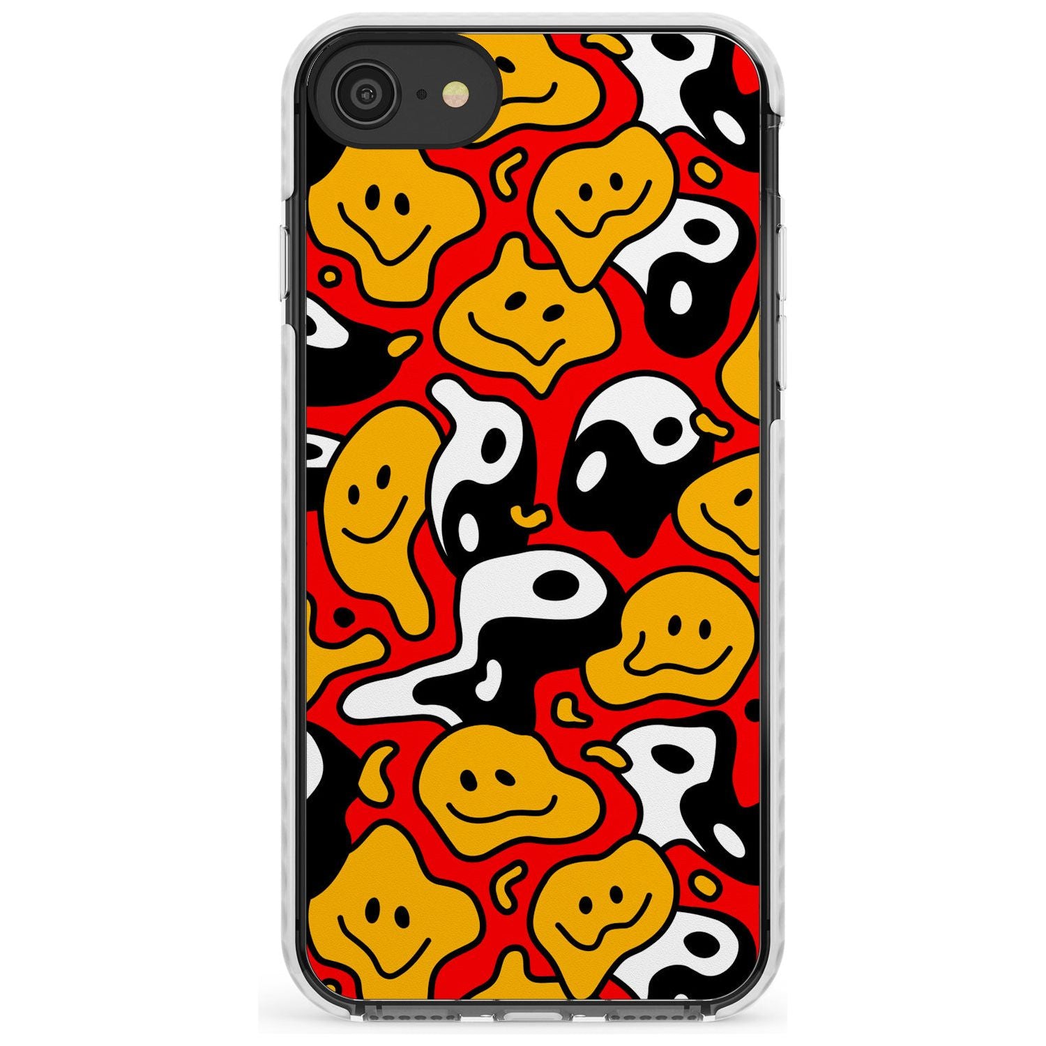 Yin Yang Acid Face Impact Phone Case for iPhone SE 8 7 Plus