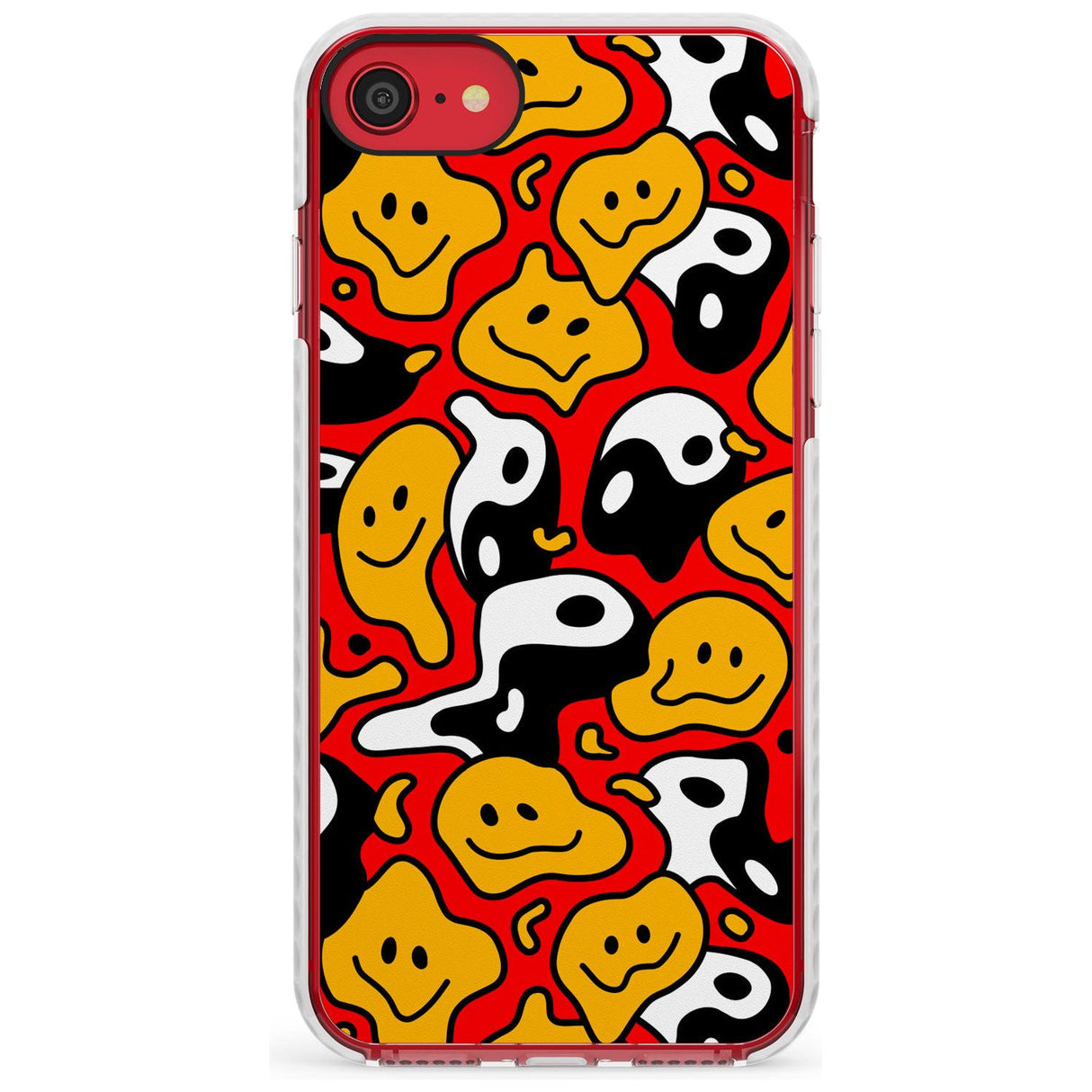 Yin Yang Acid Face Impact Phone Case for iPhone SE 8 7 Plus