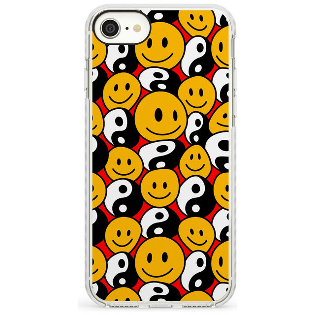 Yin Yang & Faces Impact Phone Case for iPhone SE 8 7 Plus