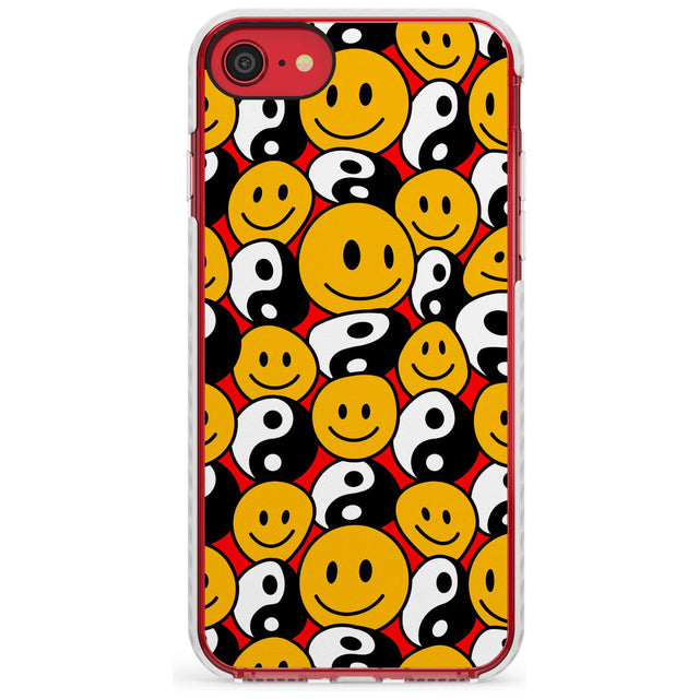 Yin Yang & Faces Impact Phone Case for iPhone SE 8 7 Plus