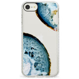 Blue, White & Yellow Agate Gemstone Impact Phone Case for iPhone SE 8 7 Plus