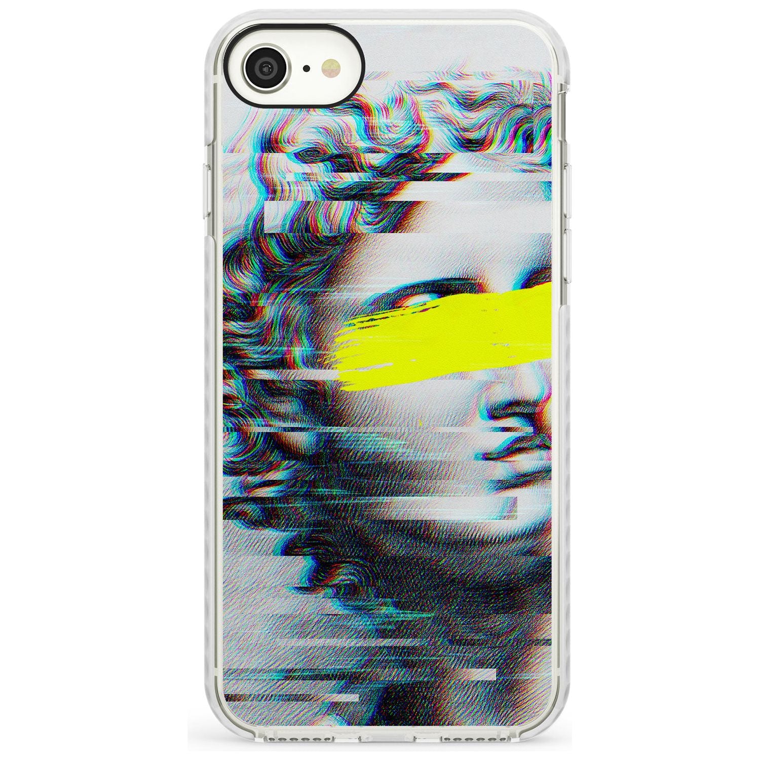 GLITCHED FRAGMENT Slim TPU Phone Case for iPhone SE 8 7 Plus