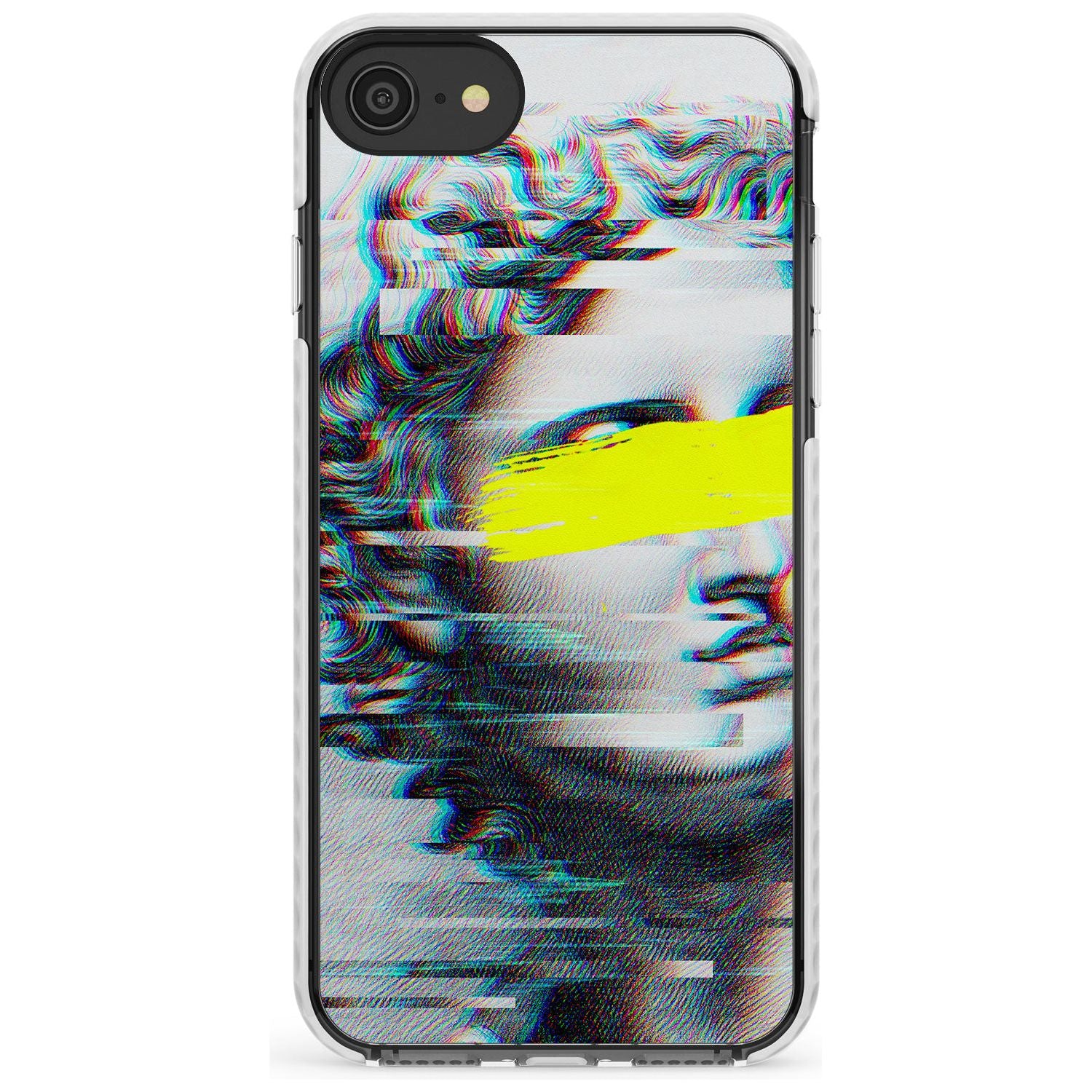 GLITCHED FRAGMENT Slim TPU Phone Case for iPhone SE 8 7 Plus