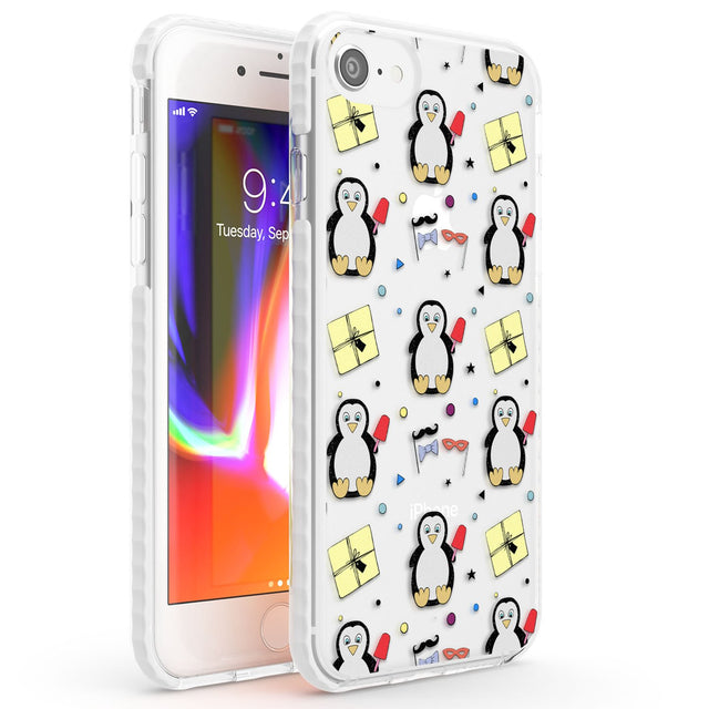 Cute Penguin Pattern Clear Phone Case iPhone 7/8 / Impact Case,iPhone SE / Impact Case Blanc Space