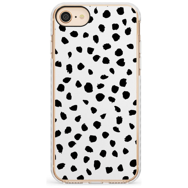 Dalmatian Print Slim TPU Phone Case for iPhone SE 8 7 Plus