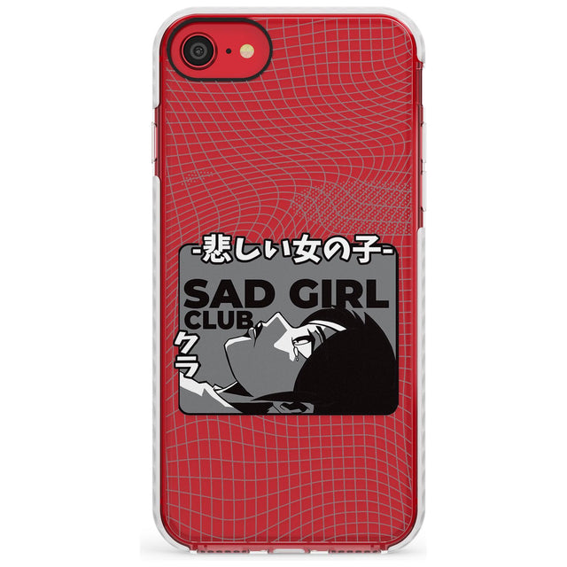 Sad Girl Club Impact Phone Case for iPhone SE 8 7 Plus