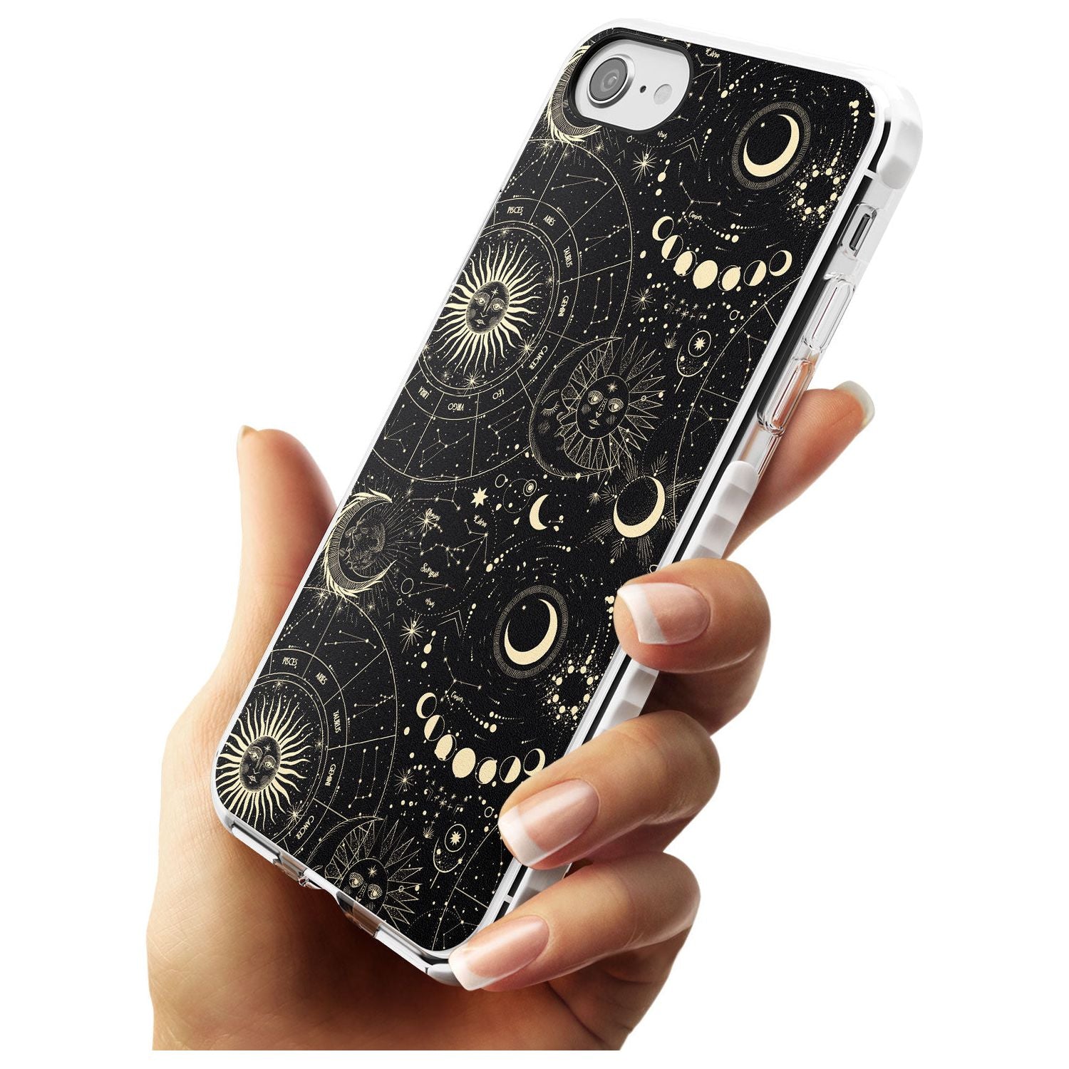 Suns, Moons & Star Signs Slim TPU Phone Case for iPhone SE 8 7 Plus