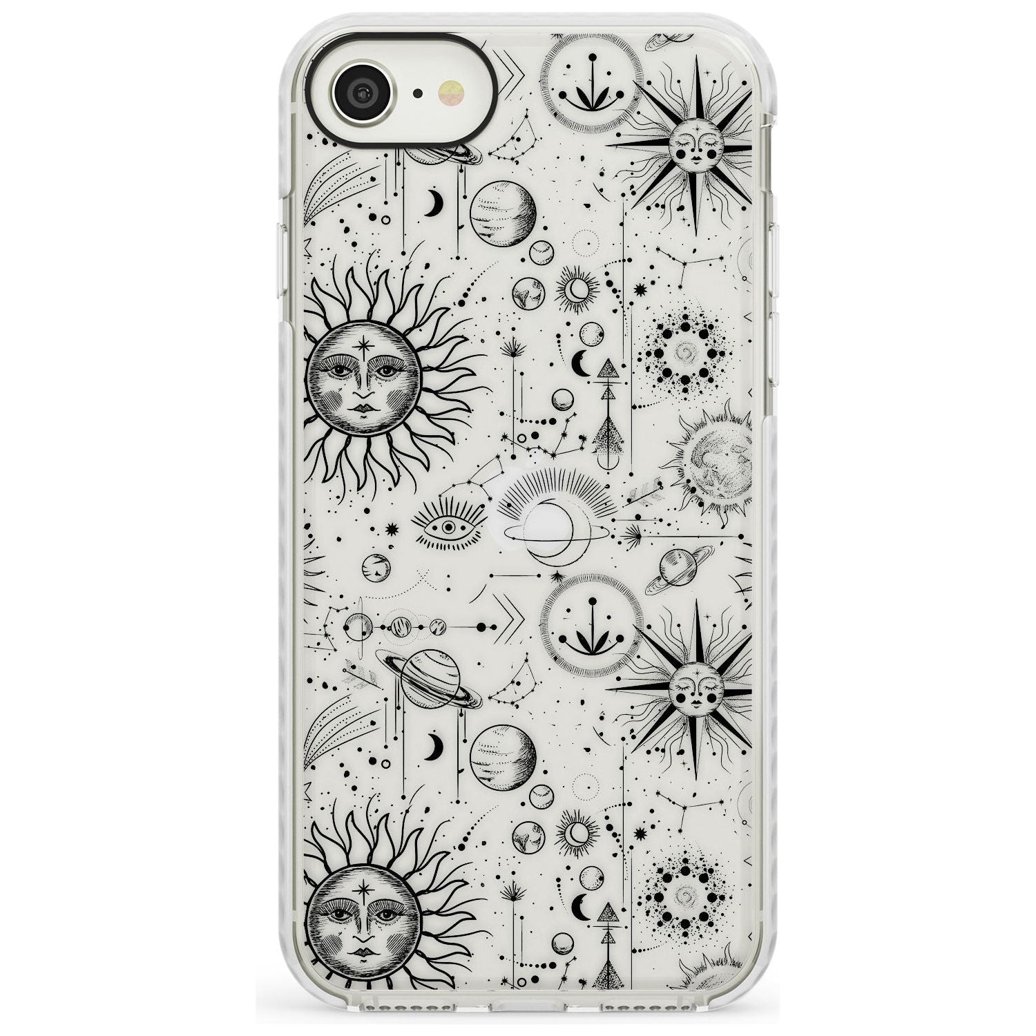 Suns & Planets Astrological Impact Phone Case for iPhone SE 8 7 Plus