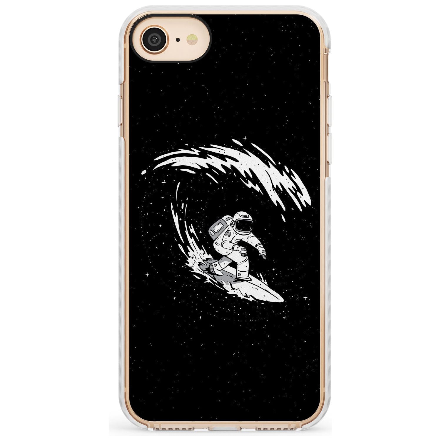 Surfing Astronaut Slim TPU Phone Case for iPhone SE 8 7 Plus