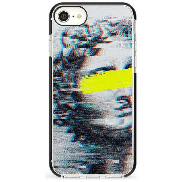 GLITCHED FRAGMENT Pink Fade Impact Phone Case for iPhone SE 8 7 Plus