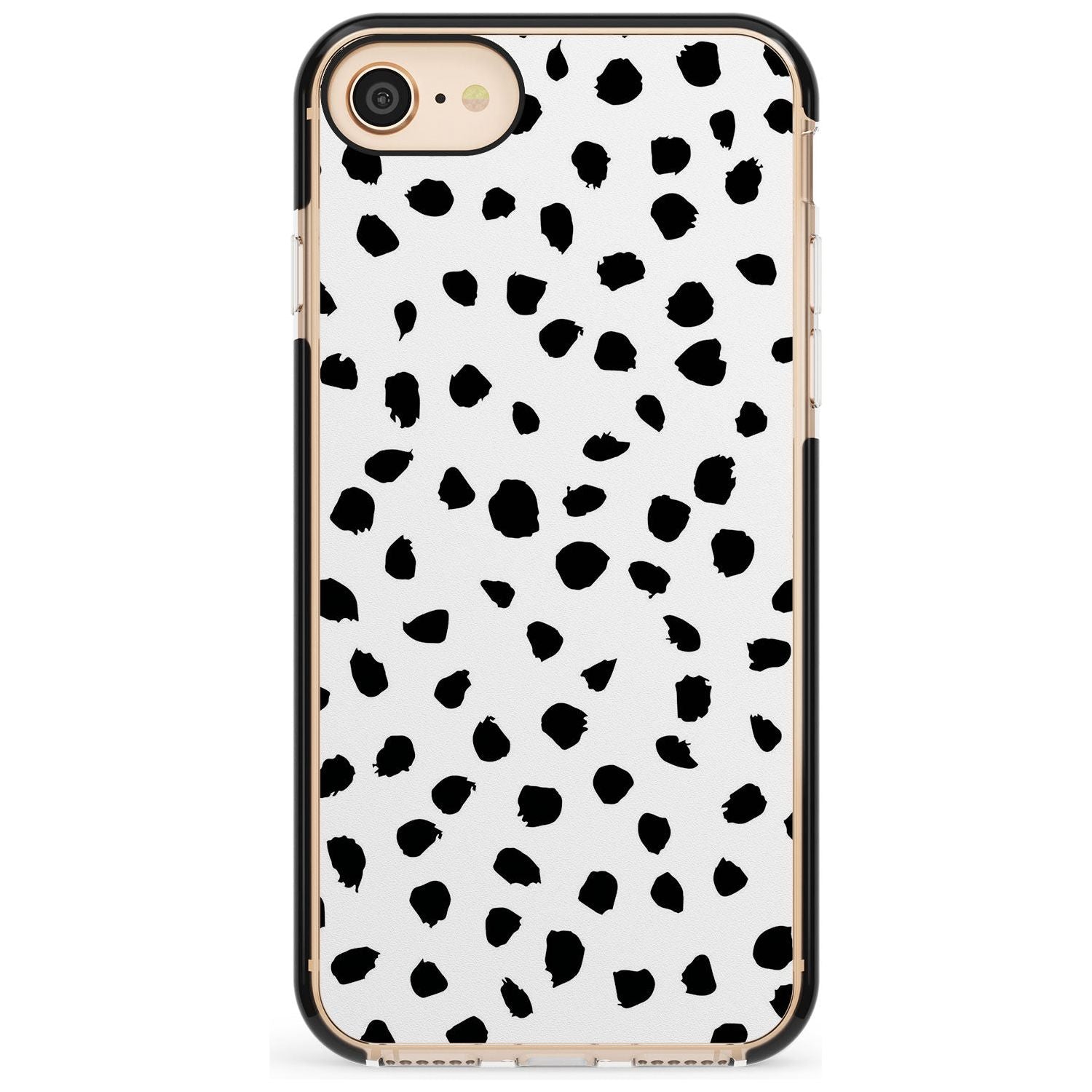 Dalmatian Print Pink Fade Impact Phone Case for iPhone SE 8 7 Plus