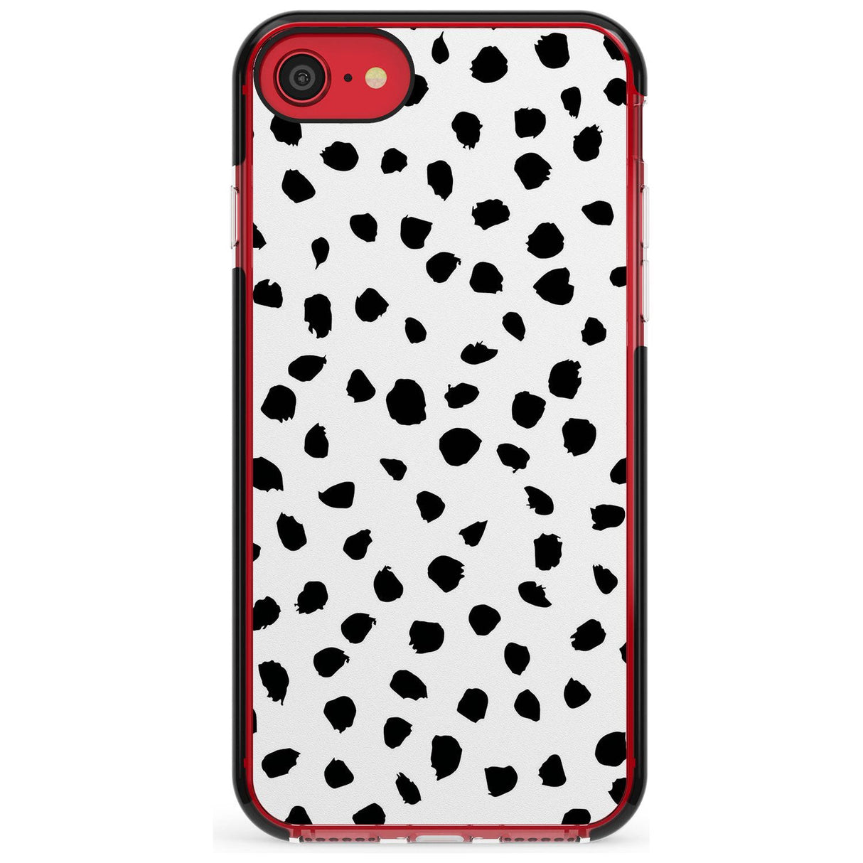 Dalmatian Print Pink Fade Impact Phone Case for iPhone SE 8 7 Plus