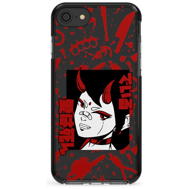She's a Devil Black Impact Phone Case for iPhone SE 8 7 Plus