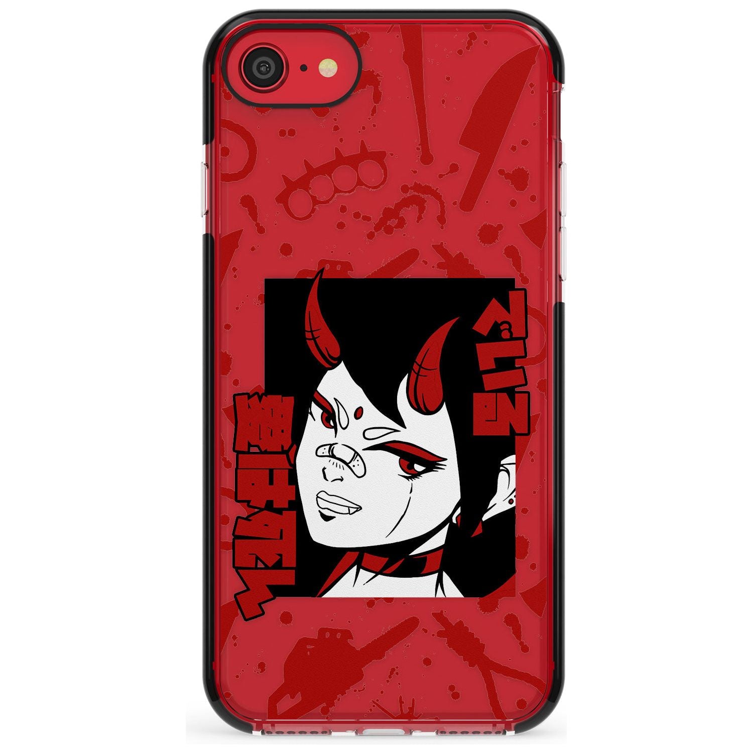 She's a Devil Black Impact Phone Case for iPhone SE 8 7 Plus