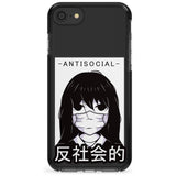 Anti-Social Black Impact Phone Case for iPhone SE 8 7 Plus