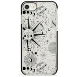 Large Sun Vintage Astrological Black Impact Phone Case for iPhone SE 8 7 Plus