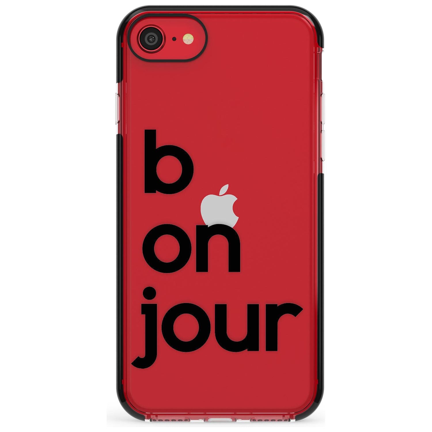 Bonjour Pink Fade Impact Phone Case for iPhone SE 8 7 Plus