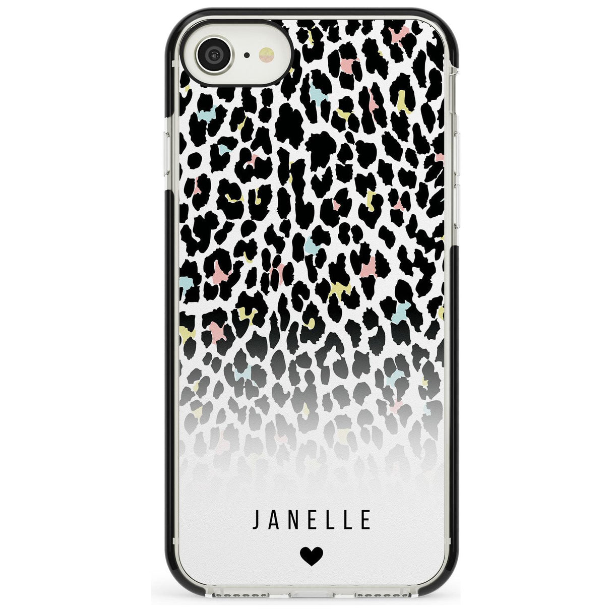 Custom Pastel Leopard Spots iPhone Case  Black Impact Custom Phone Case - Case Warehouse