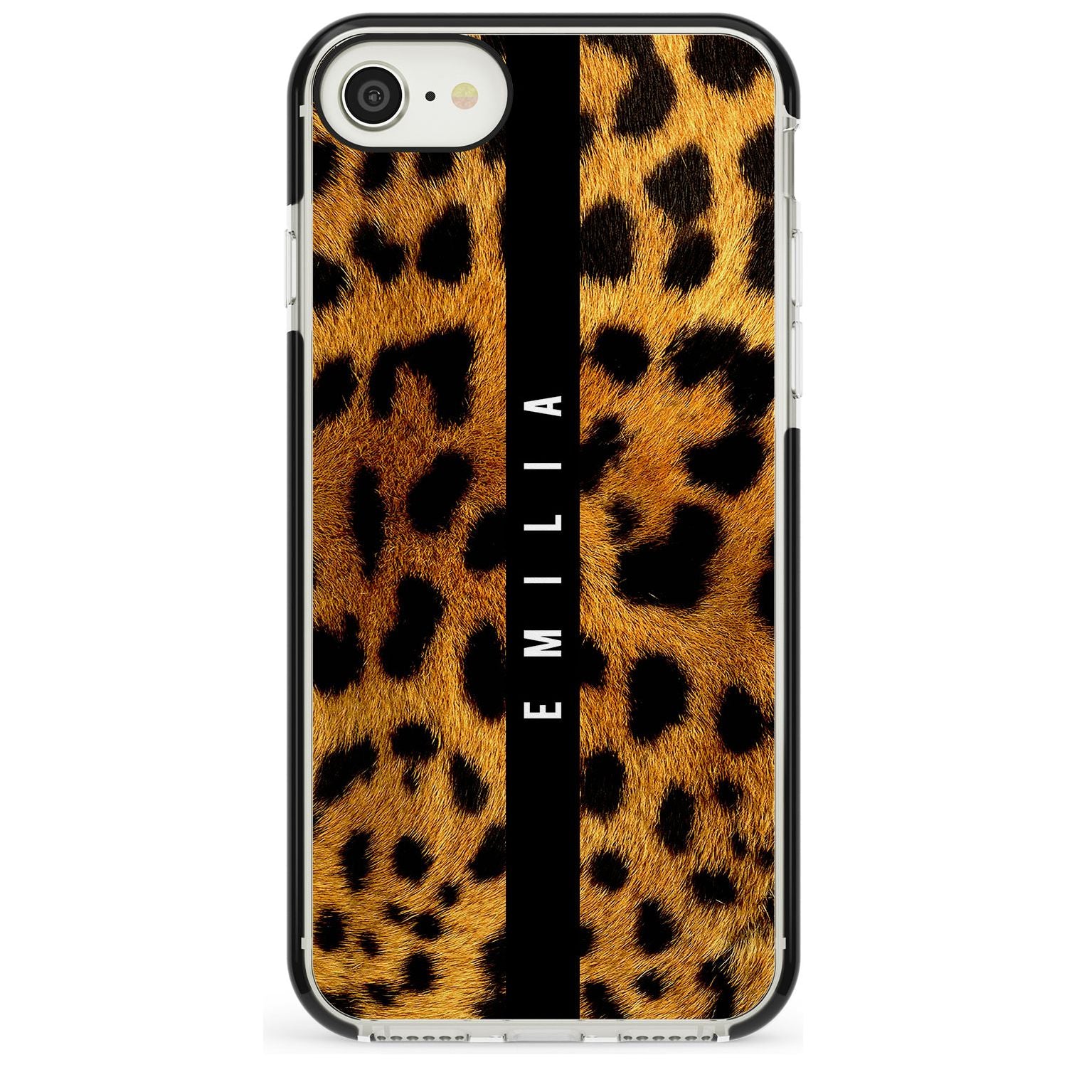 Leopard Print iPhone Case  Black Impact Custom Phone Case - Case Warehouse