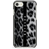 Snow Leopard Print iPhone Case  Black Impact Custom Phone Case - Case Warehouse