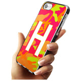 Bright Neon Camo Solid Monogram iPhone Case   Custom Phone Case - Case Warehouse