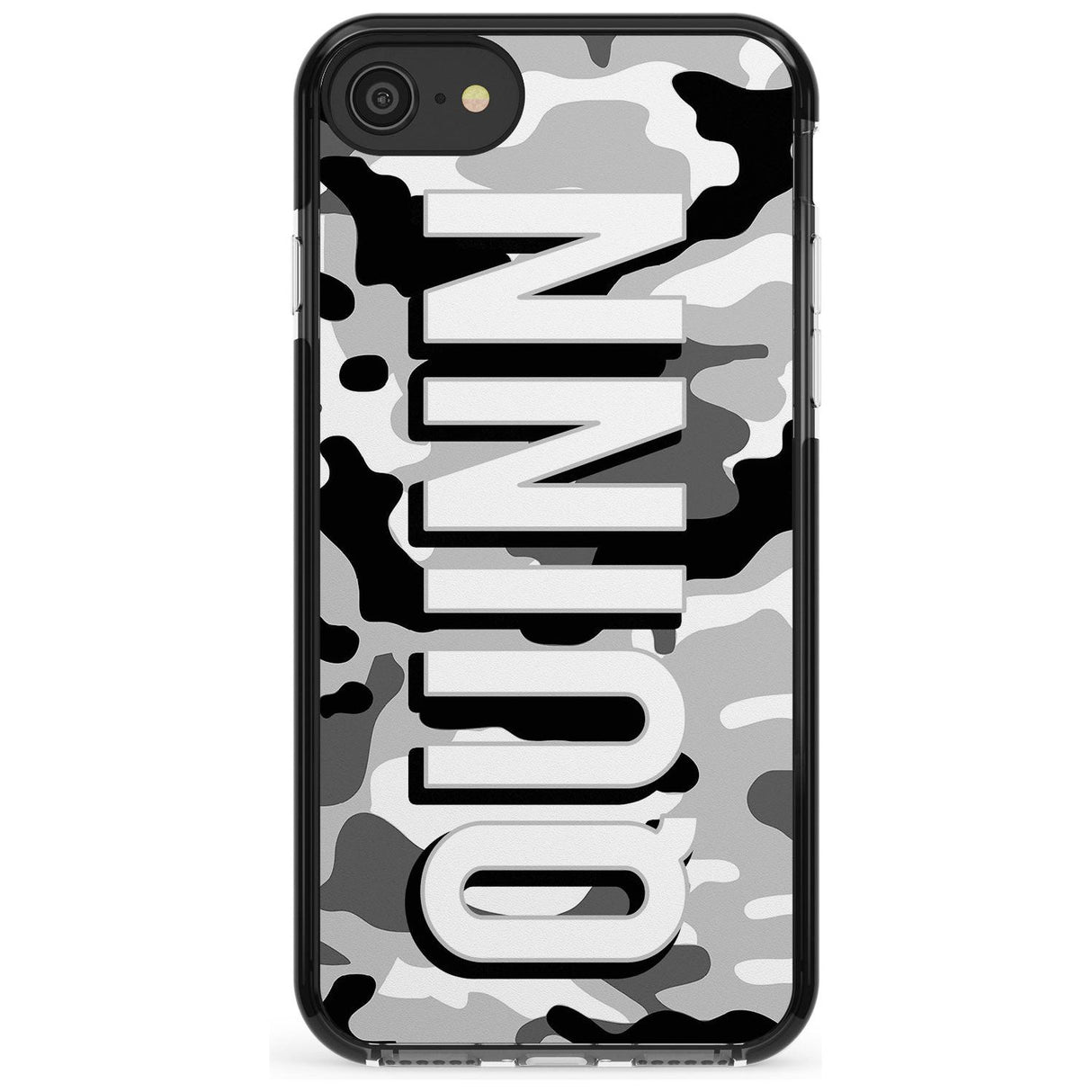 Greyscale Camo Pink Fade Impact Phone Case for iPhone SE 8 7 Plus